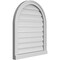 Ekena Millwork Round Top Surface Mount PVC Gable Vent: Functional, w/ 2"W x 2"P Brickmould Sill Frame, 24"W x 28"H GVPRT24X2803SF - alternate 3